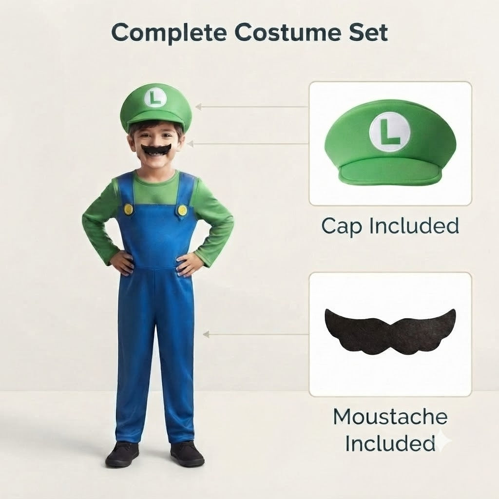 Super Mario Bros Costume-Luigi - image 8