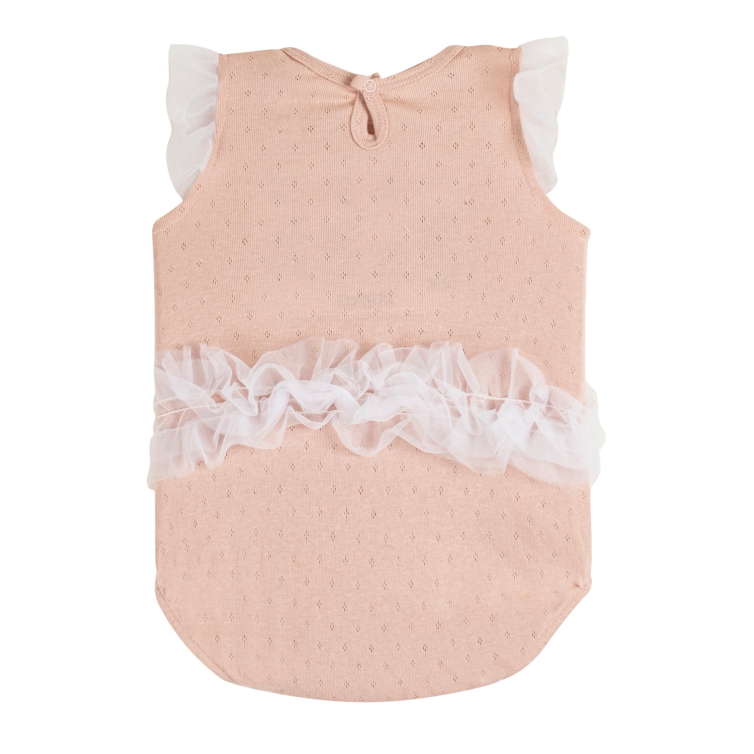 Baby Moo Little Frilly Princess Gift Set 3 Piece With Bodysuit, Socks And Headband - Peach