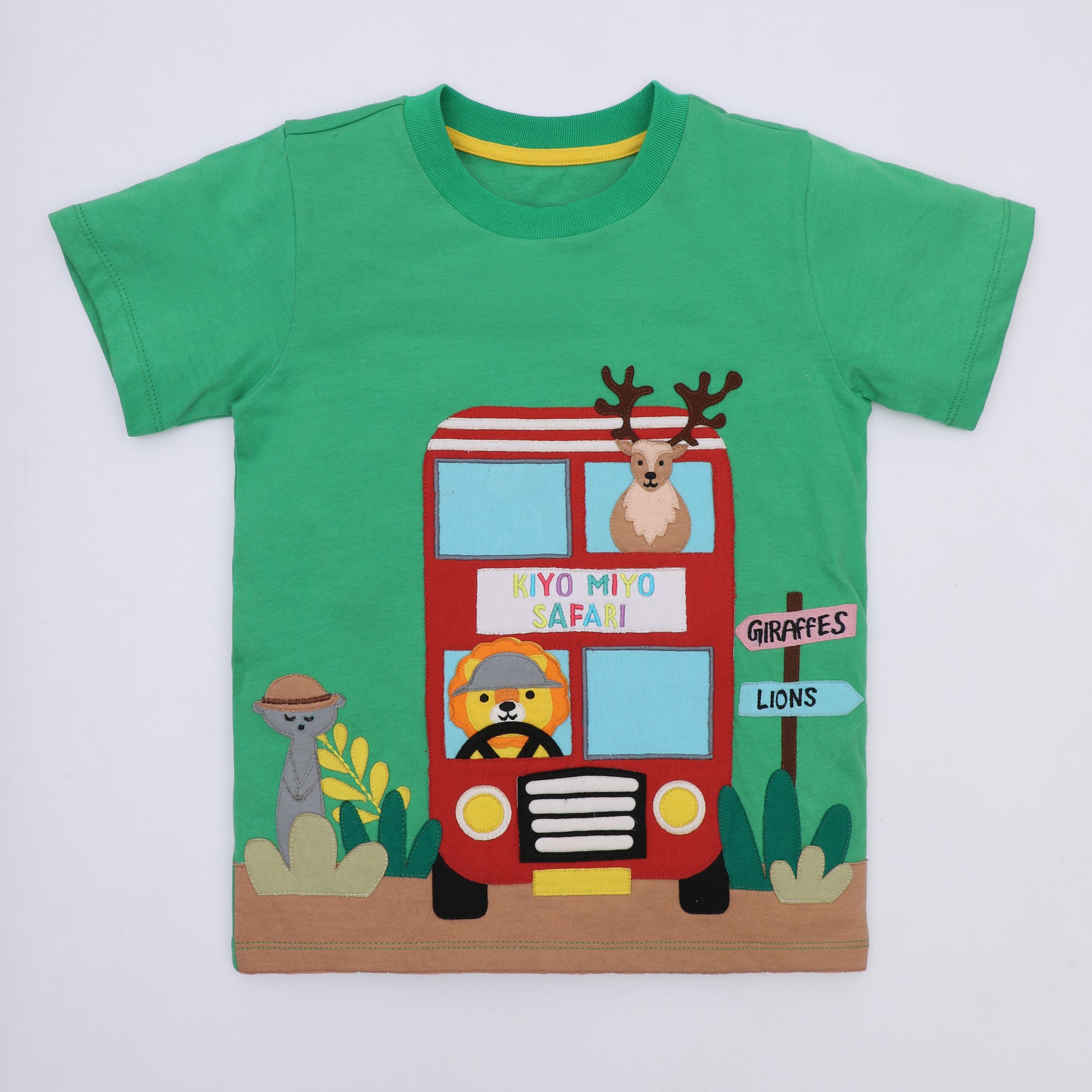 Green Safari Tour Bus T-shirt