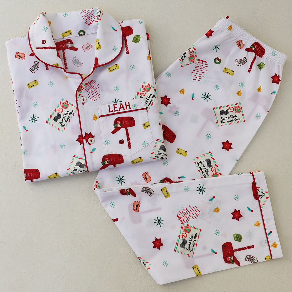 Men Letter To Santa Pajama Set