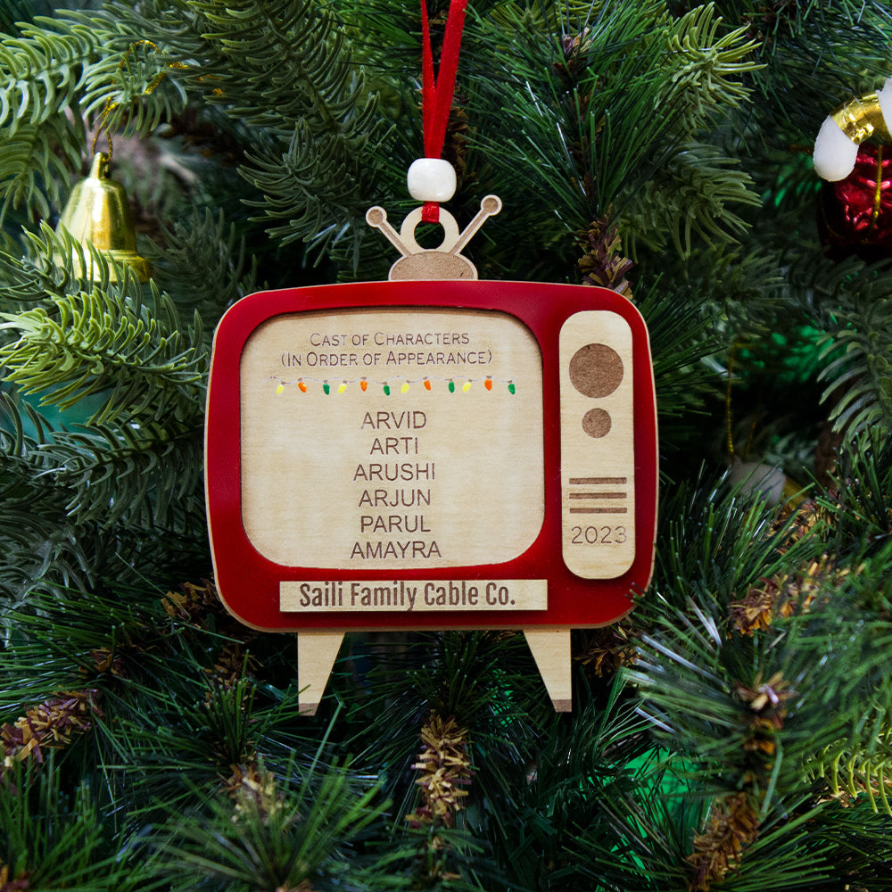 Retro TV Ornament