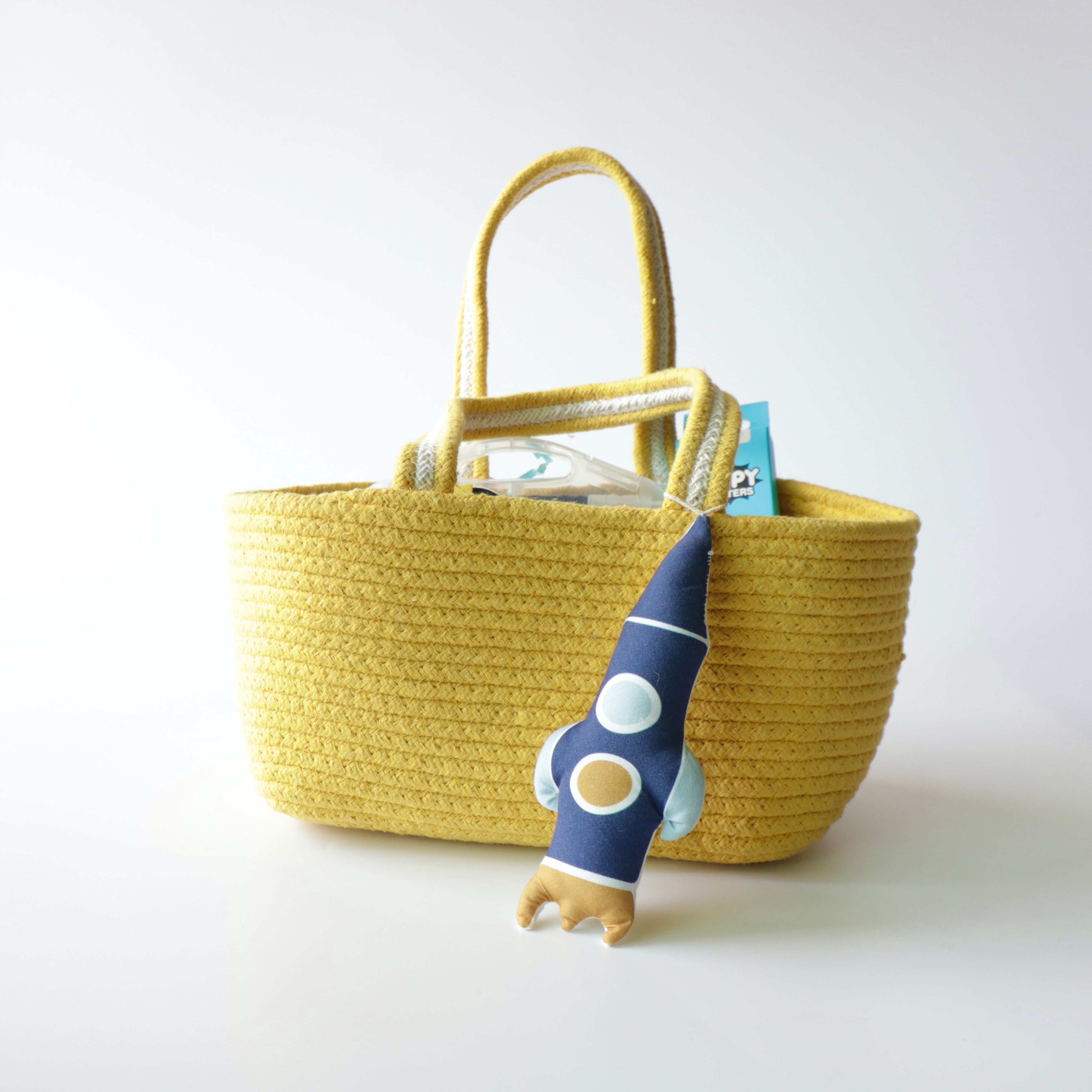 Multipurpose Storage & Gift Basket - Yellow (Rocket)