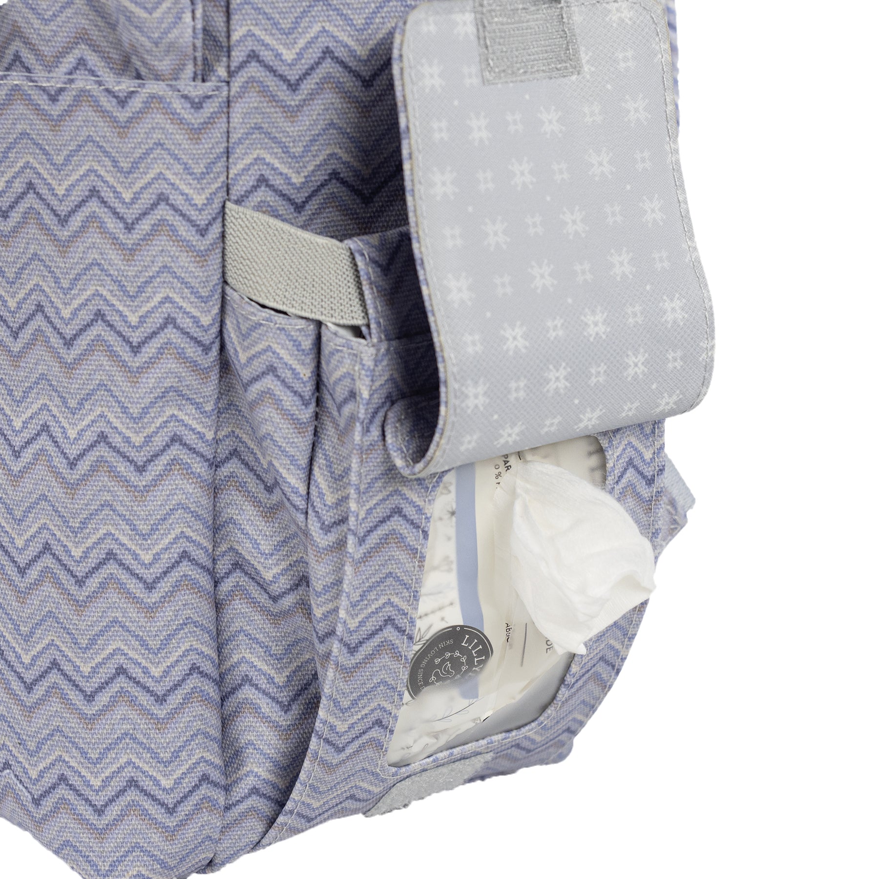 Walking Mum Zigzag Grey Backpack Diaper Changing Bag