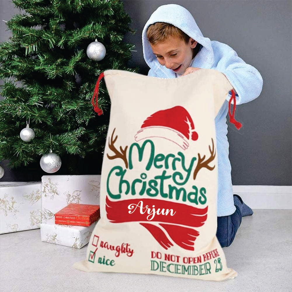 Christmas Sacks- Merry Christmas