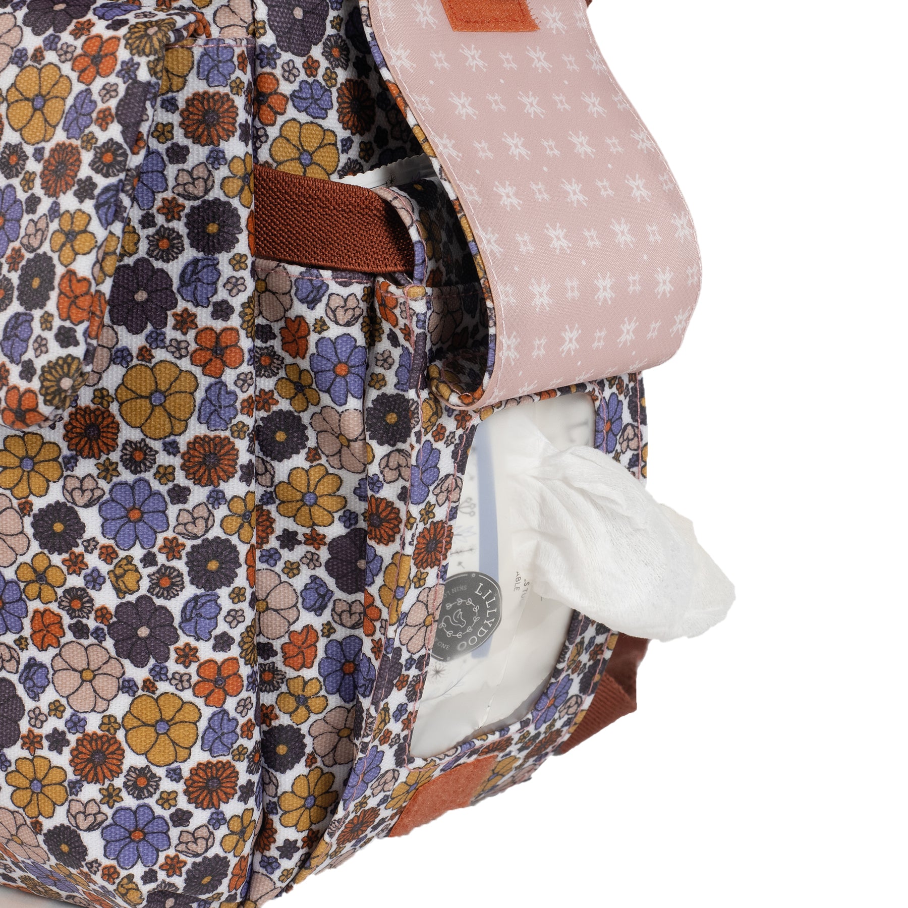 Walking Mum Camden Multicolor Backpack Diaper Changing Bag