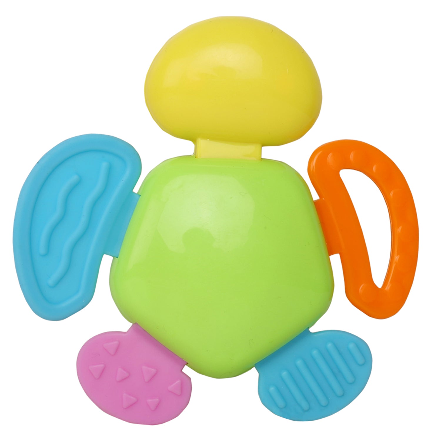 Baby Moo Smiley Multicolour Touch Button Rattle Toy