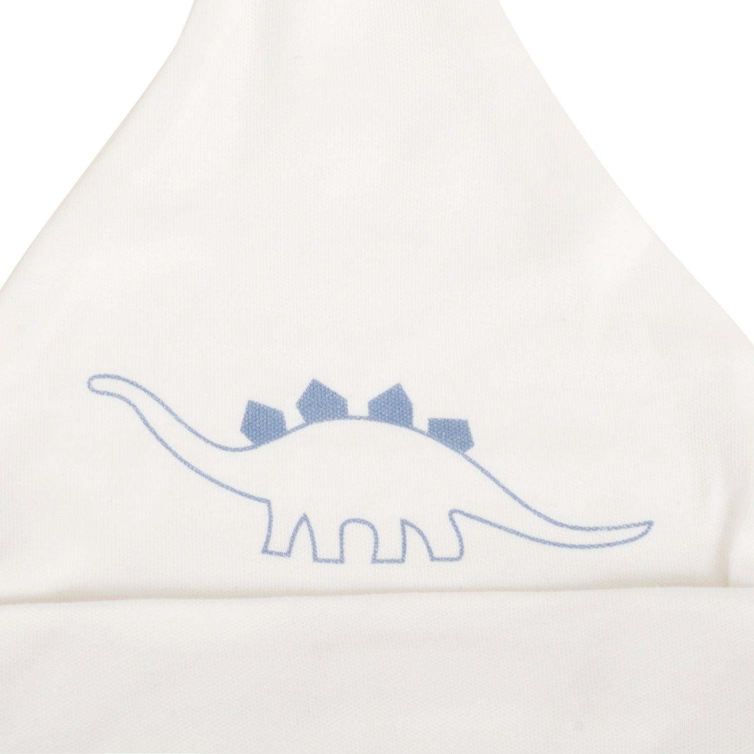 Baby Moo Dashing Dino Knotted Infants Ultra Soft 100% Cotton All Season Pack of 3 Caps - White