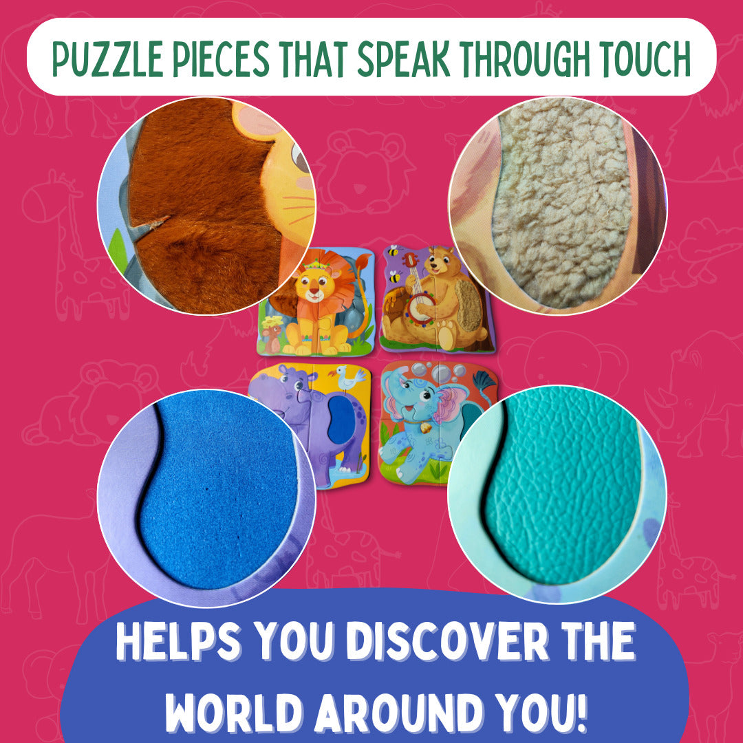 My First Touch & Feel Puzzles – Wild Animals