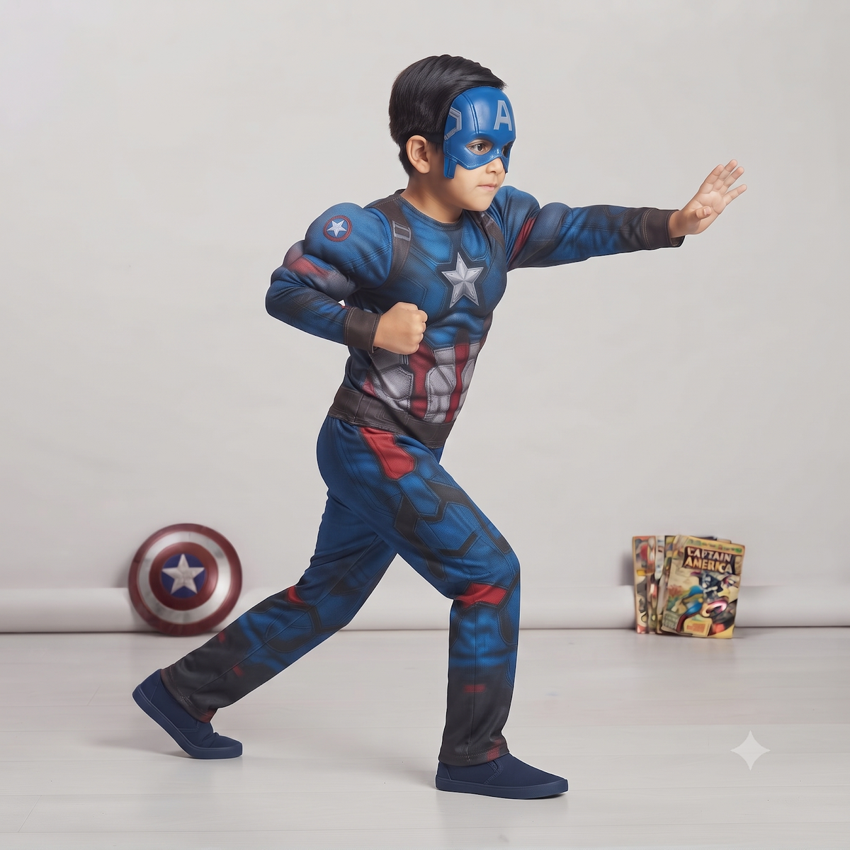 Captain Hero Muscle Halloween Costume - image 4
