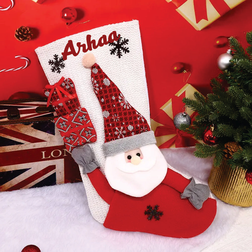 Babble Wrap Surprise Wishes Stockings (Santa)