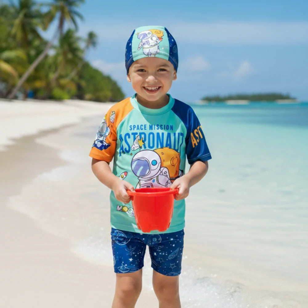 2pcs Swim Set with cap - Boys
