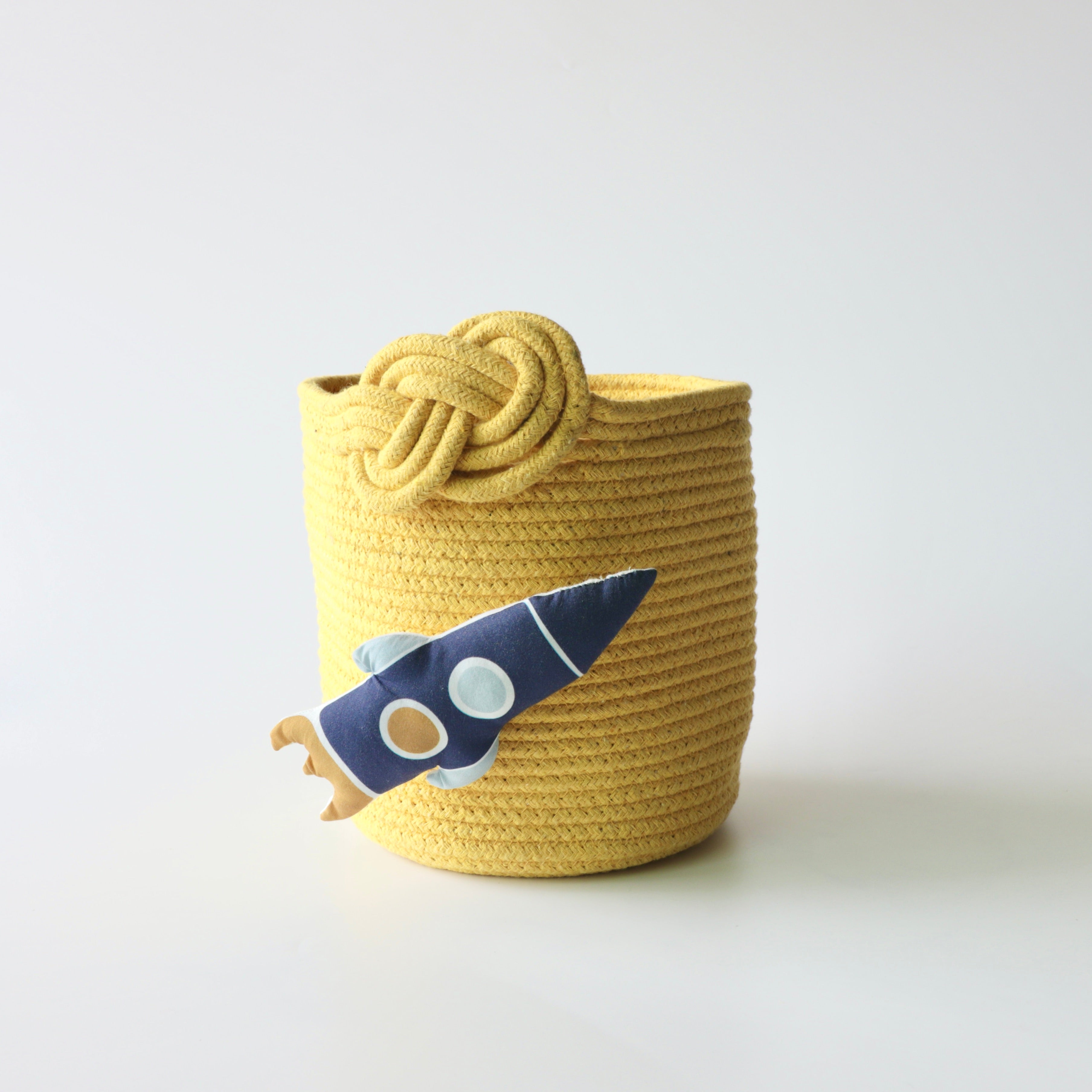 Multipurpose Storage Knotted Basket - Yellow (Rocket)