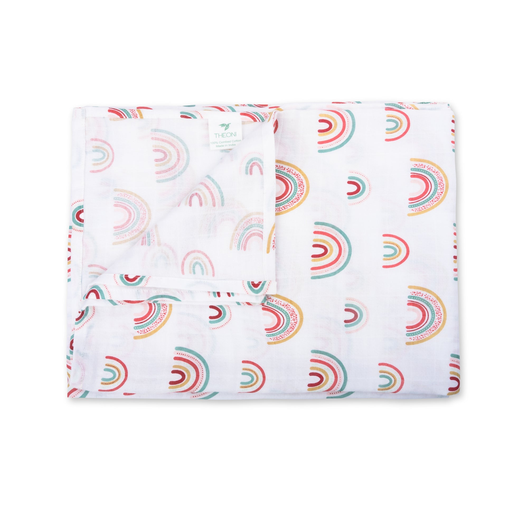 Theoni 100% Cotton Muslin Swaddle-Hawaiian Rainbow