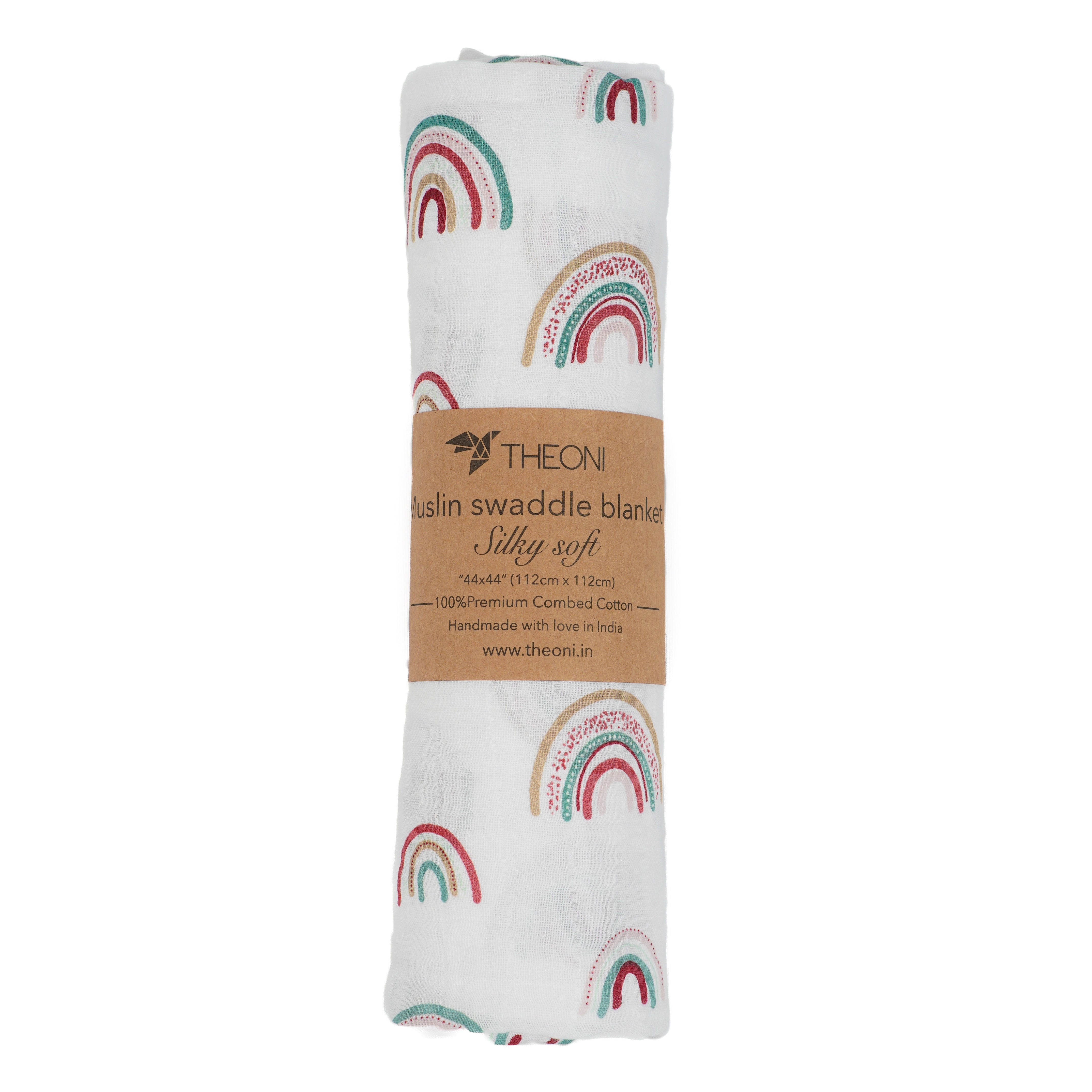 Theoni 100% Cotton Muslin Swaddle-Hawaiian Rainbow