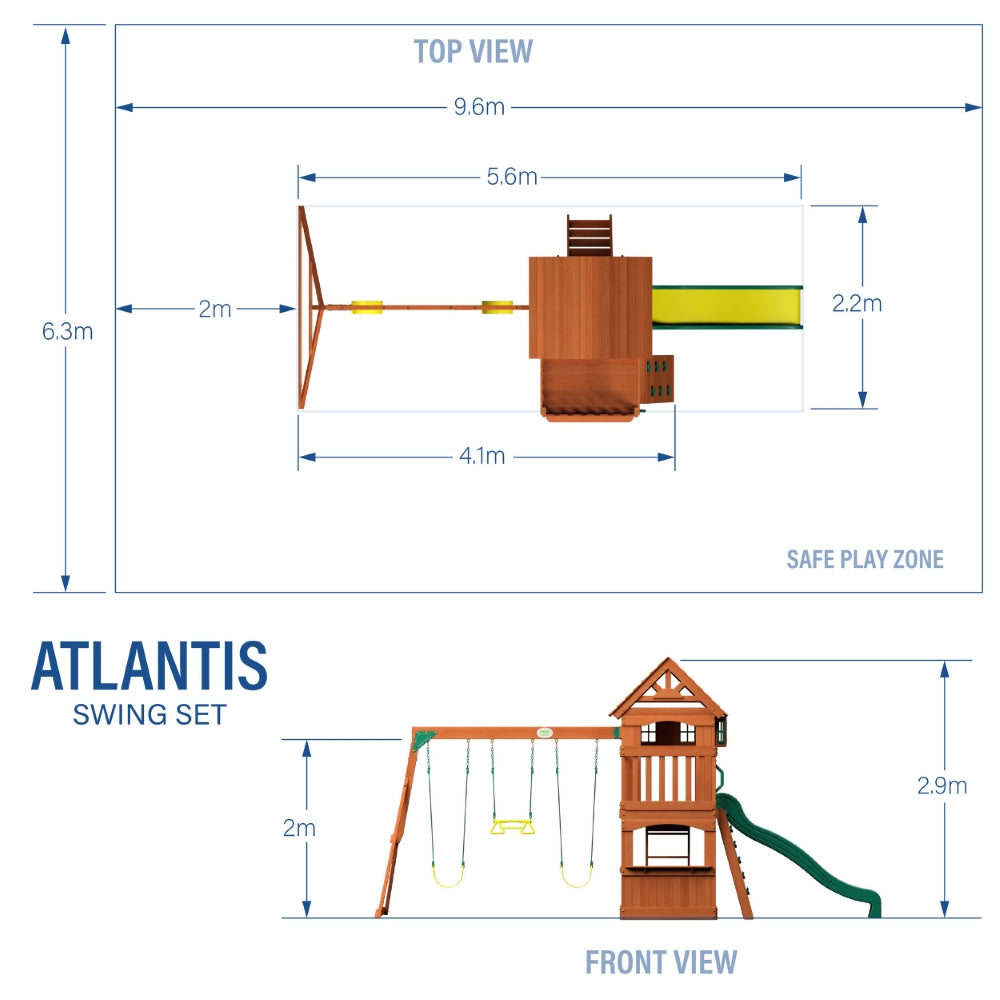 Atlantic Play Tower (Incl. Swings)
