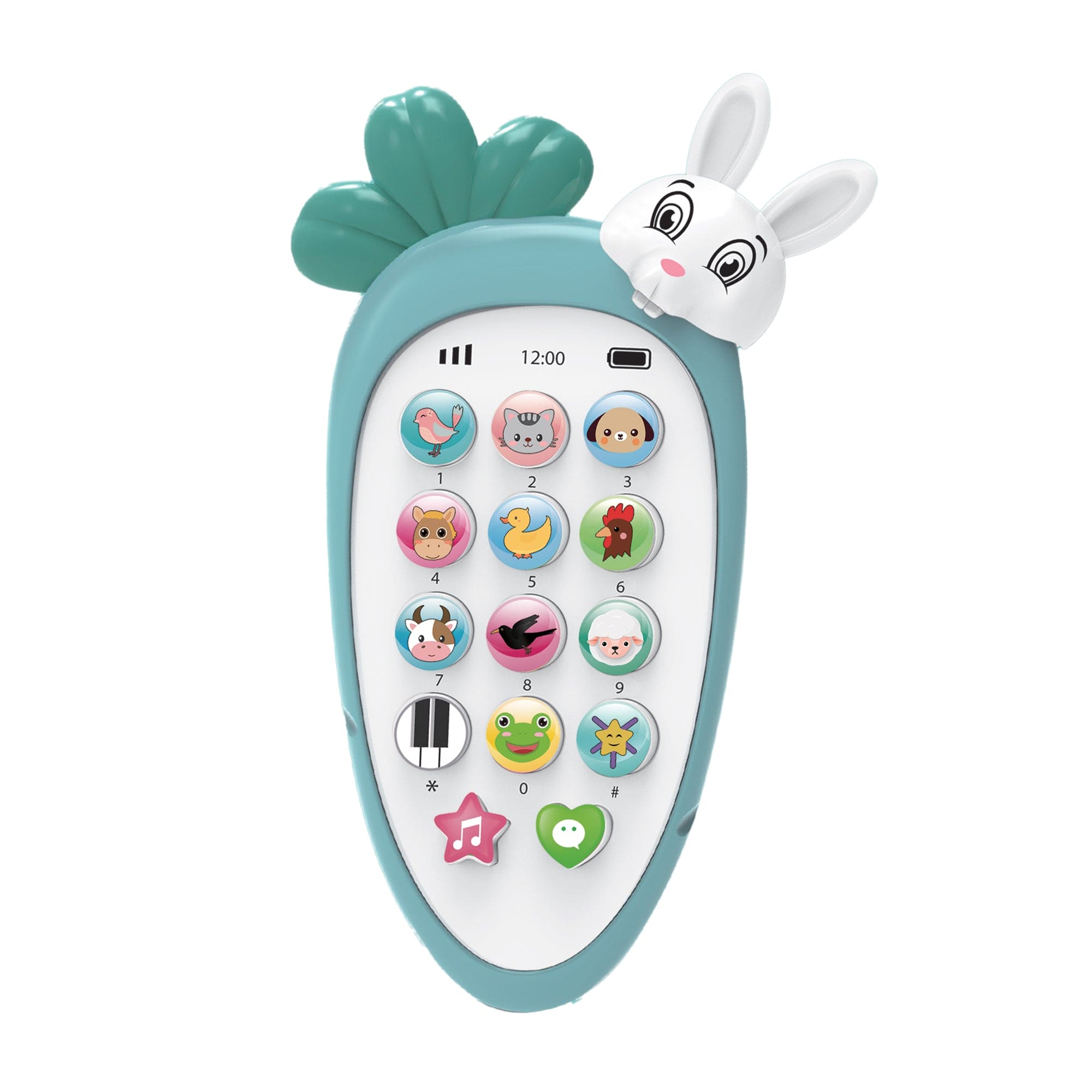 Baby Moo Bunny Musical Mobile Phone - Blue