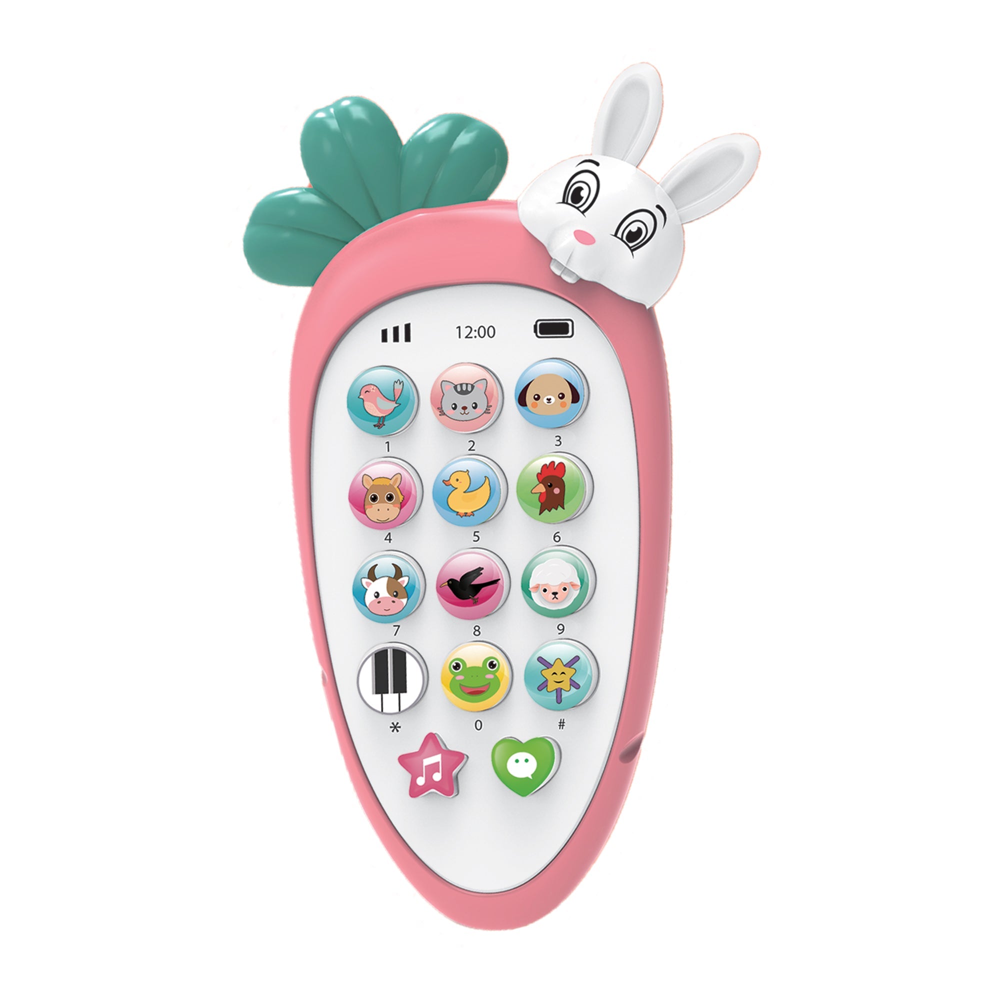 Baby Moo Bunny Musical Mobile Phone - Pink