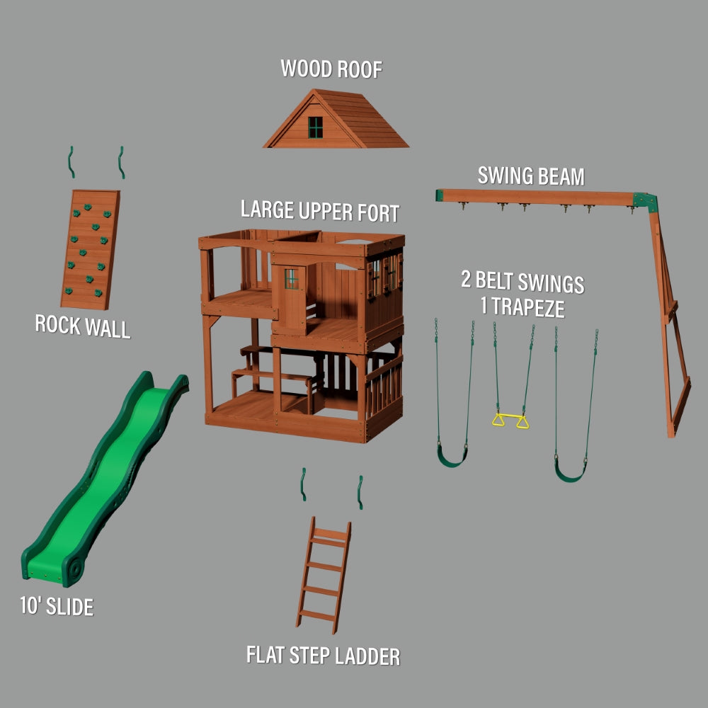 Hill Crest Play Tower (Incl. Swings)