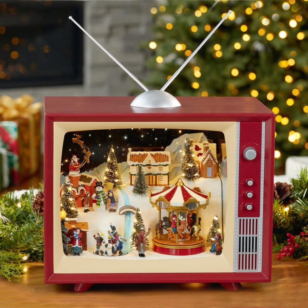 18" Classic Christmas TV