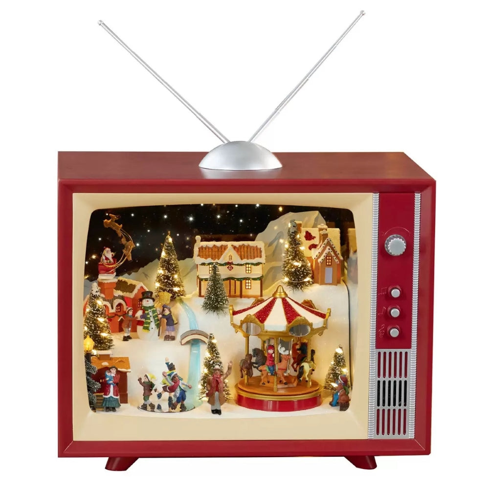 18" Classic Christmas TV