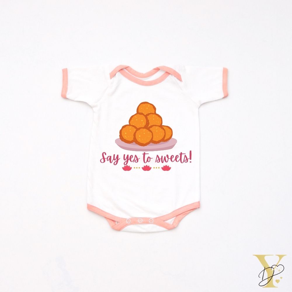 Sweets Personalised Bodysuit (Peach Love)