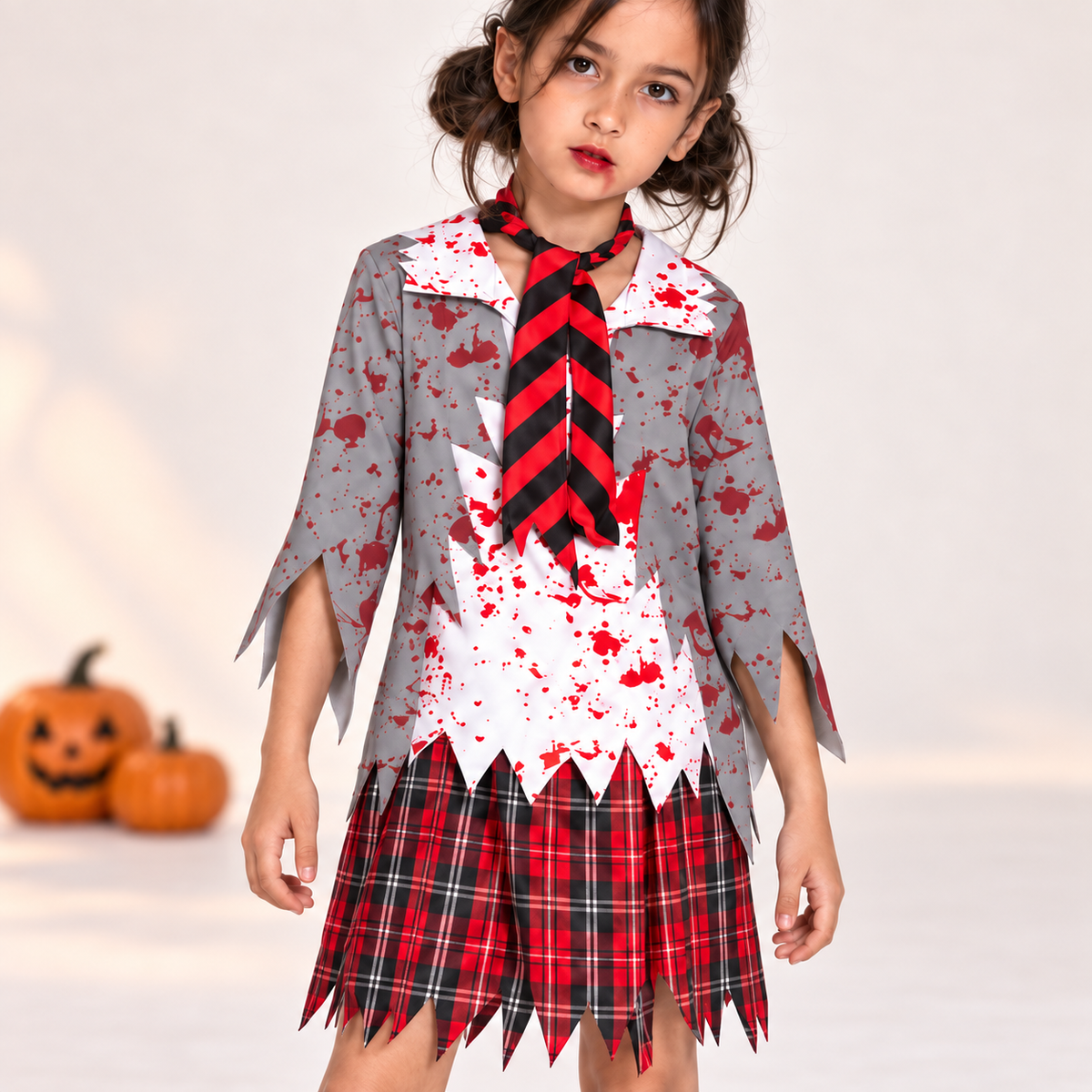 Spooky Schoolgirl Halloween Costume - image 2