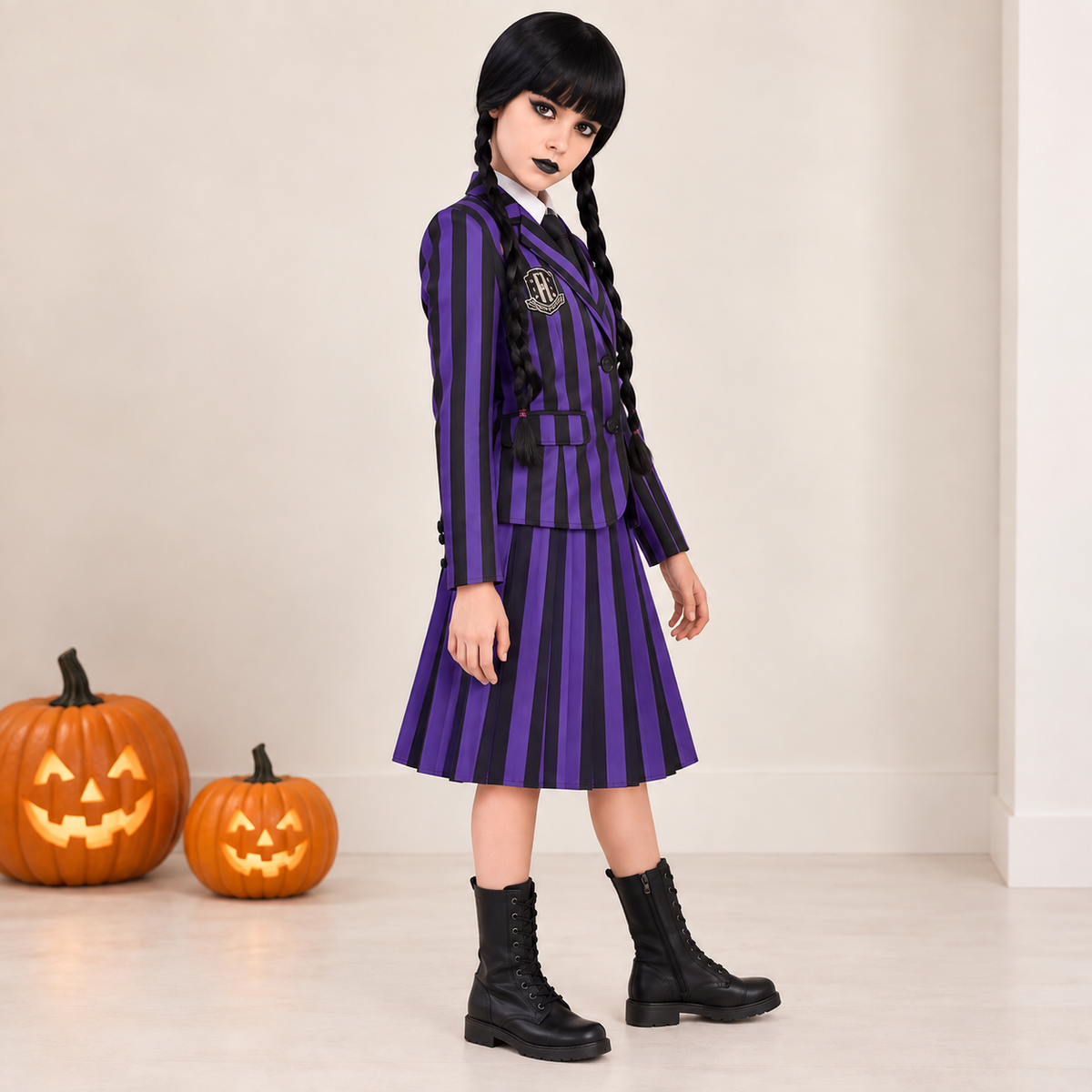 Wednesday Dark Academy Costume - image 7