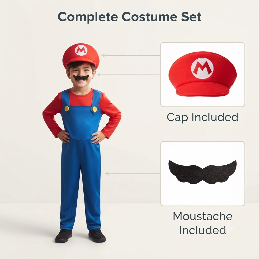 Super Mario Bros Costume-Mario - image 3
