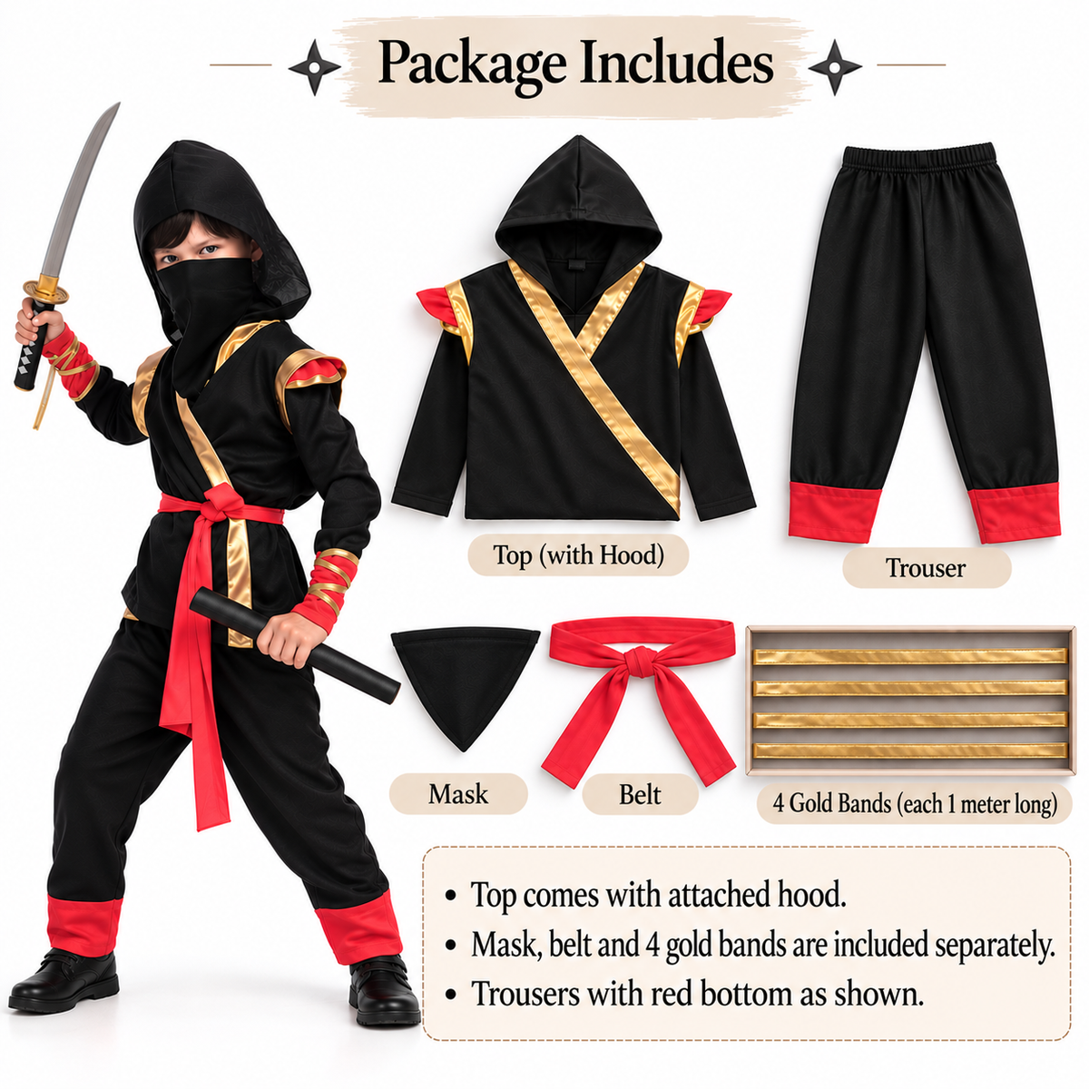 Little Ninja Warrior Halloween Costume - image 6