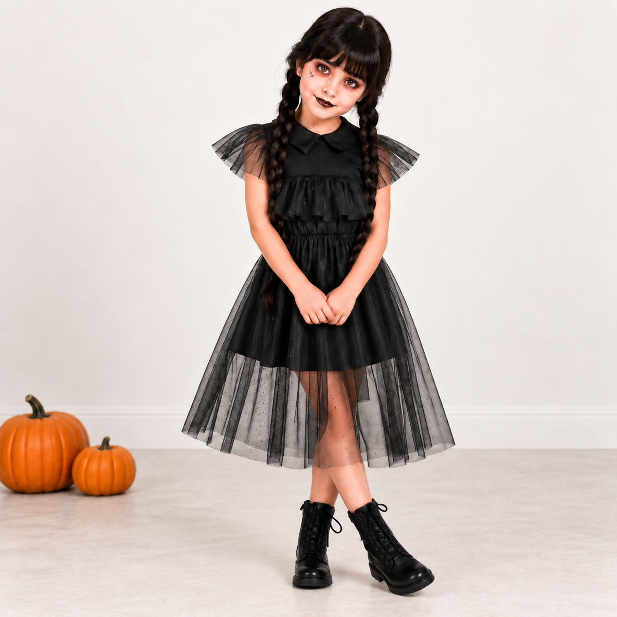 Wednesday Gothic Halloween Dress - image 4