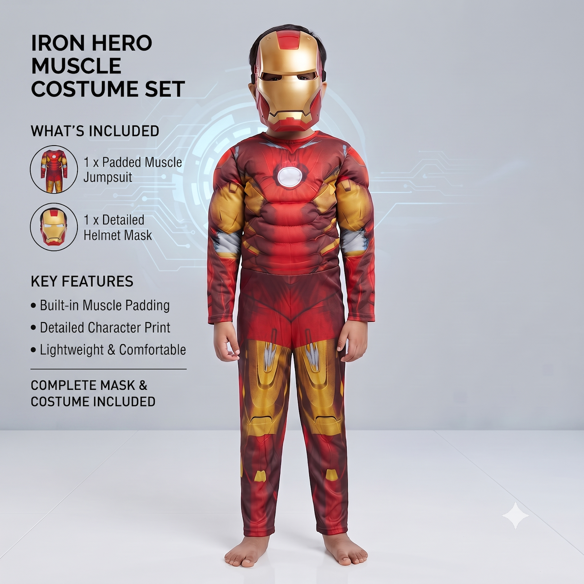 Iron Man Muscle Costume for Kids - image 6