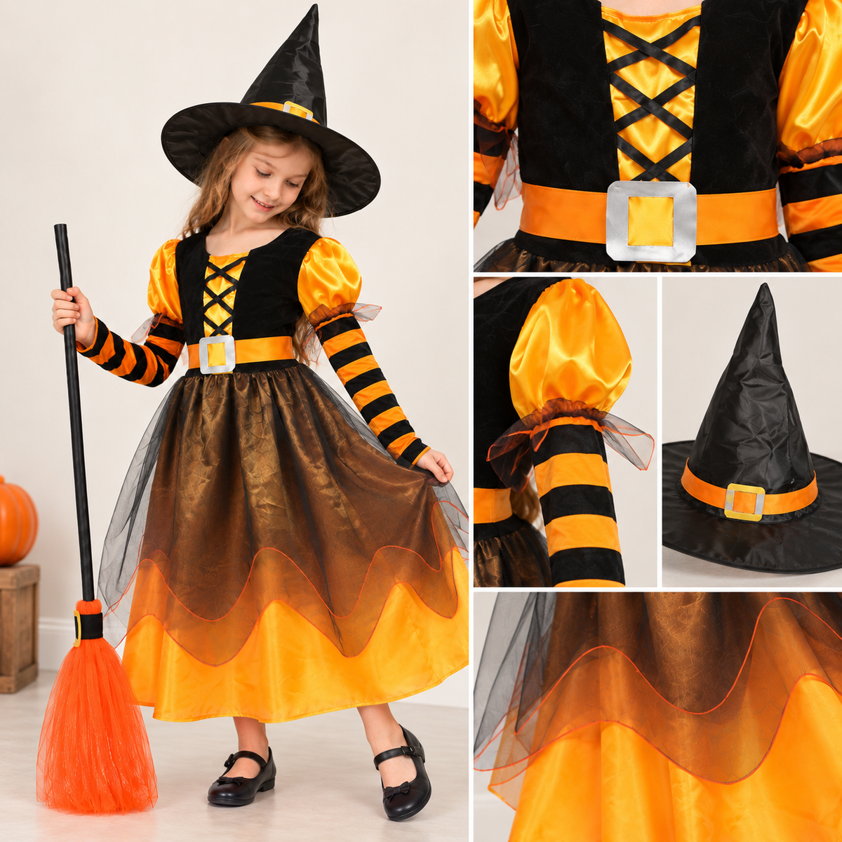 Little Pumpkin Witch Costume - image 1