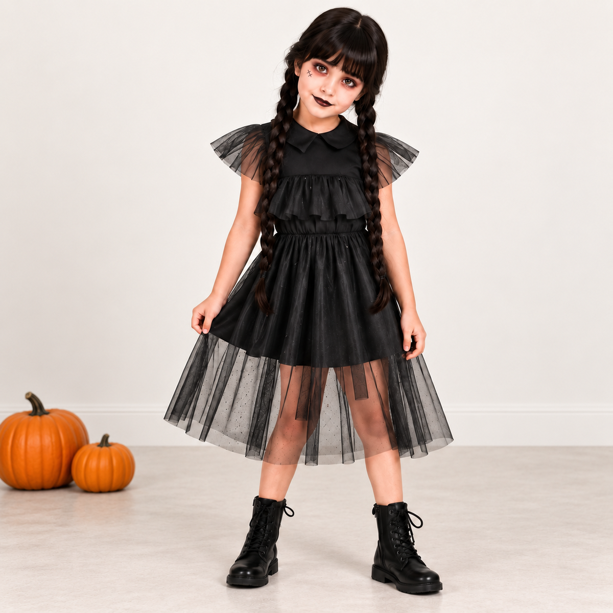 Wednesday Gothic Halloween Dress - image 1