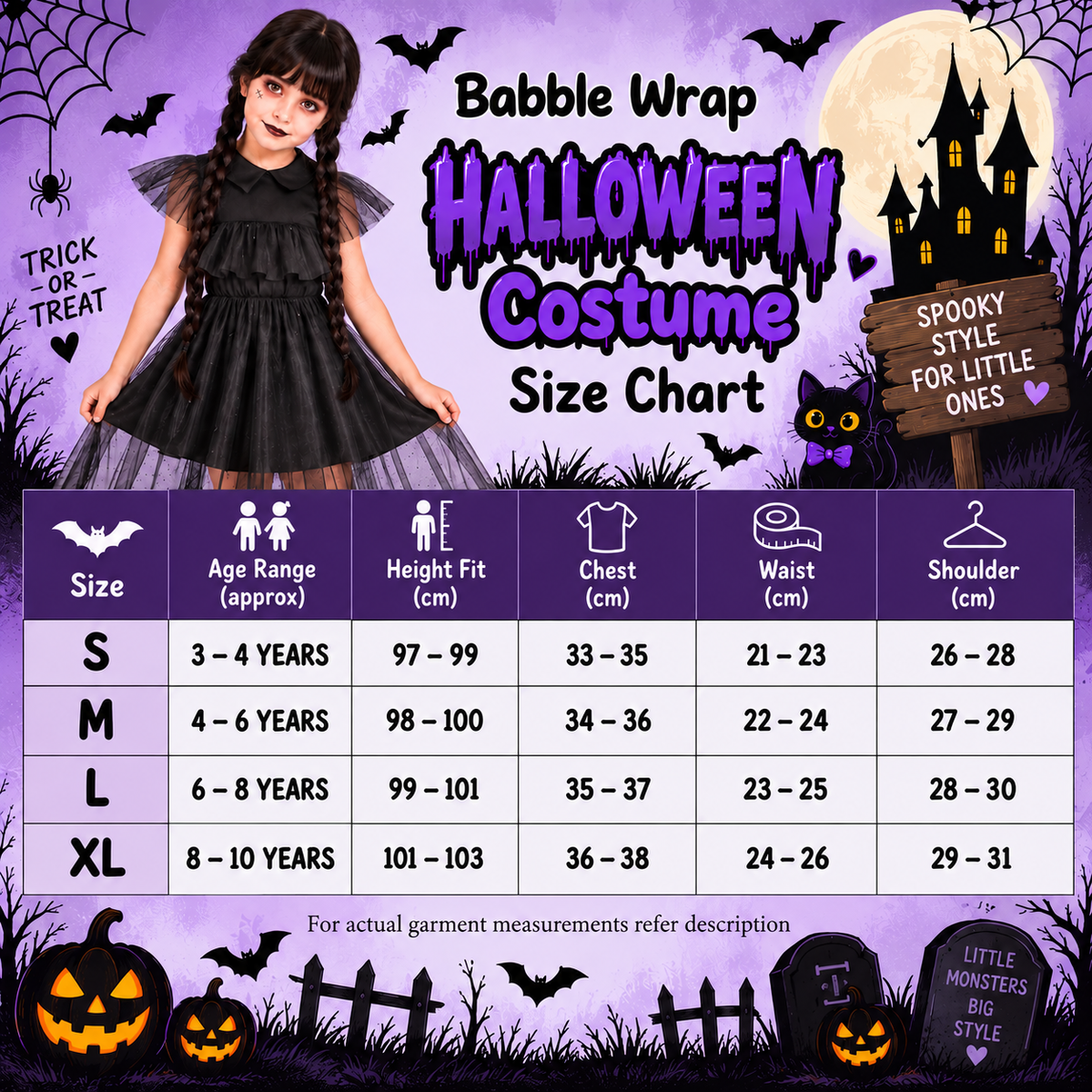Wednesday Gothic Halloween Dress - image 5