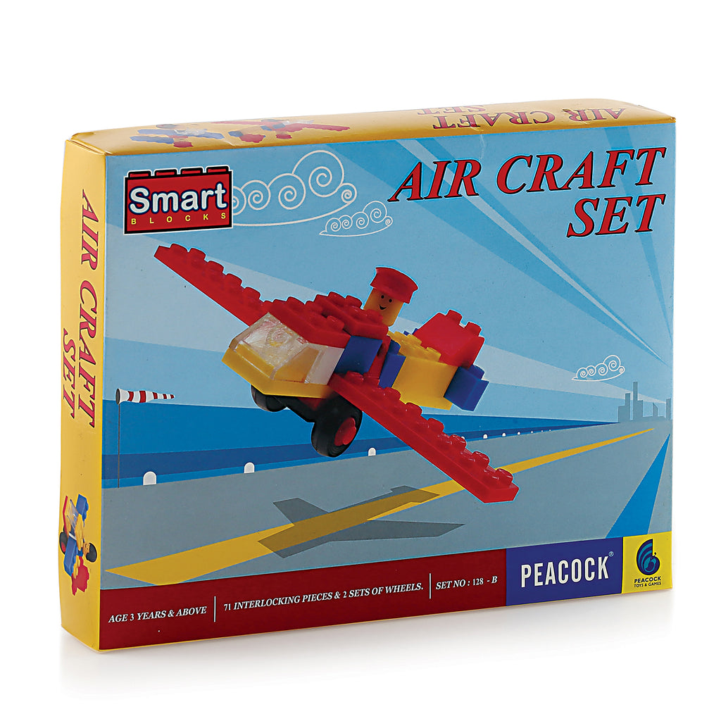 Peacock Toys & Games Peacock Helicopter Set - Premium Interlocking Blocks -  Peacock Helicopter Set - Premium Interlocking Blocks . Buy AEROPLANE &  HELICOPTER toys in India. shop for Peacock Toys 