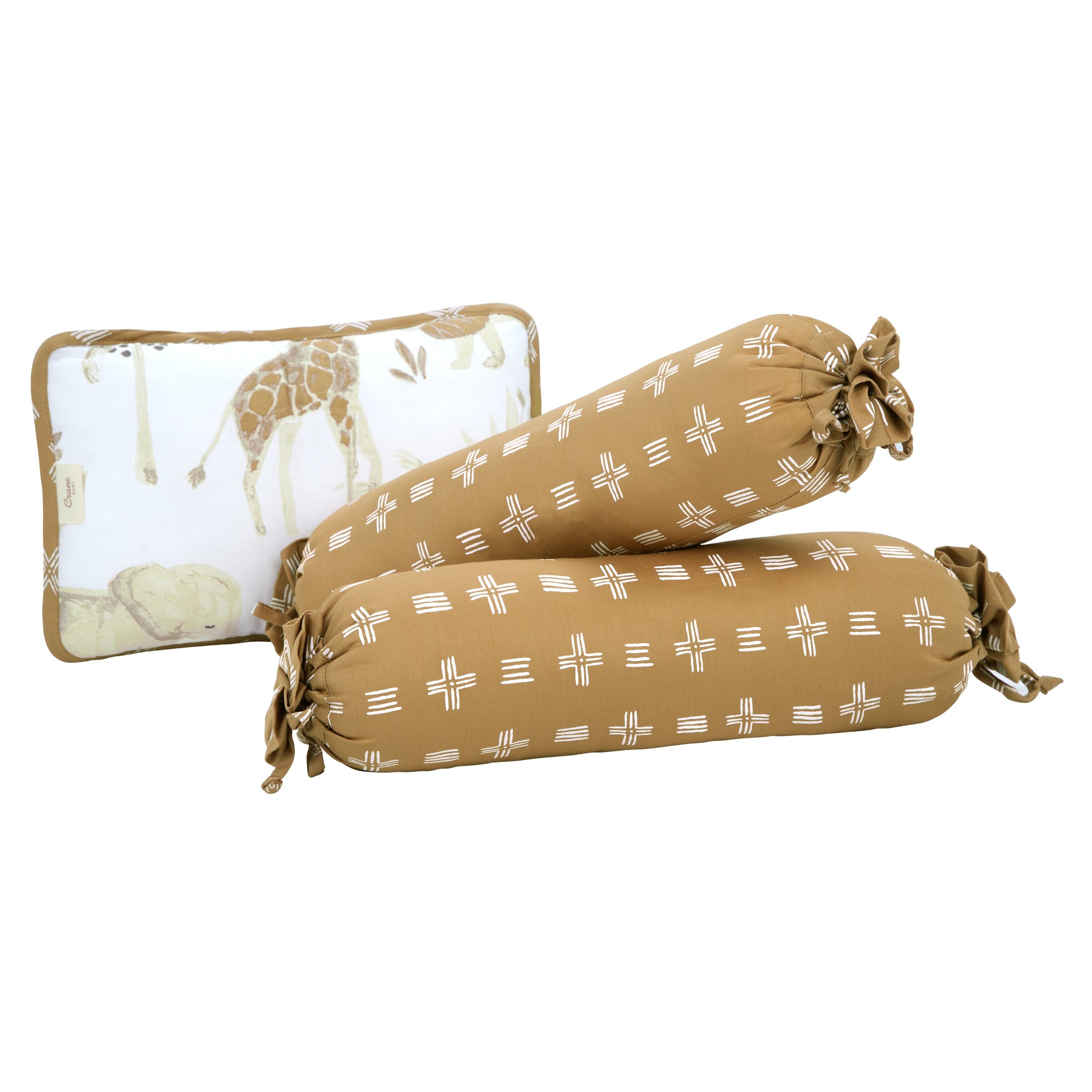 Crane Baby Pillow And Bolster Set Kendi Collection, Pack Of 3 - Multicolor