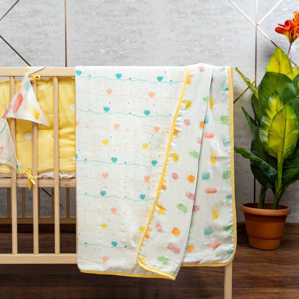 Tiny Snooze Organic Summer Blanket- Lost In Thoughts 0-6 Years