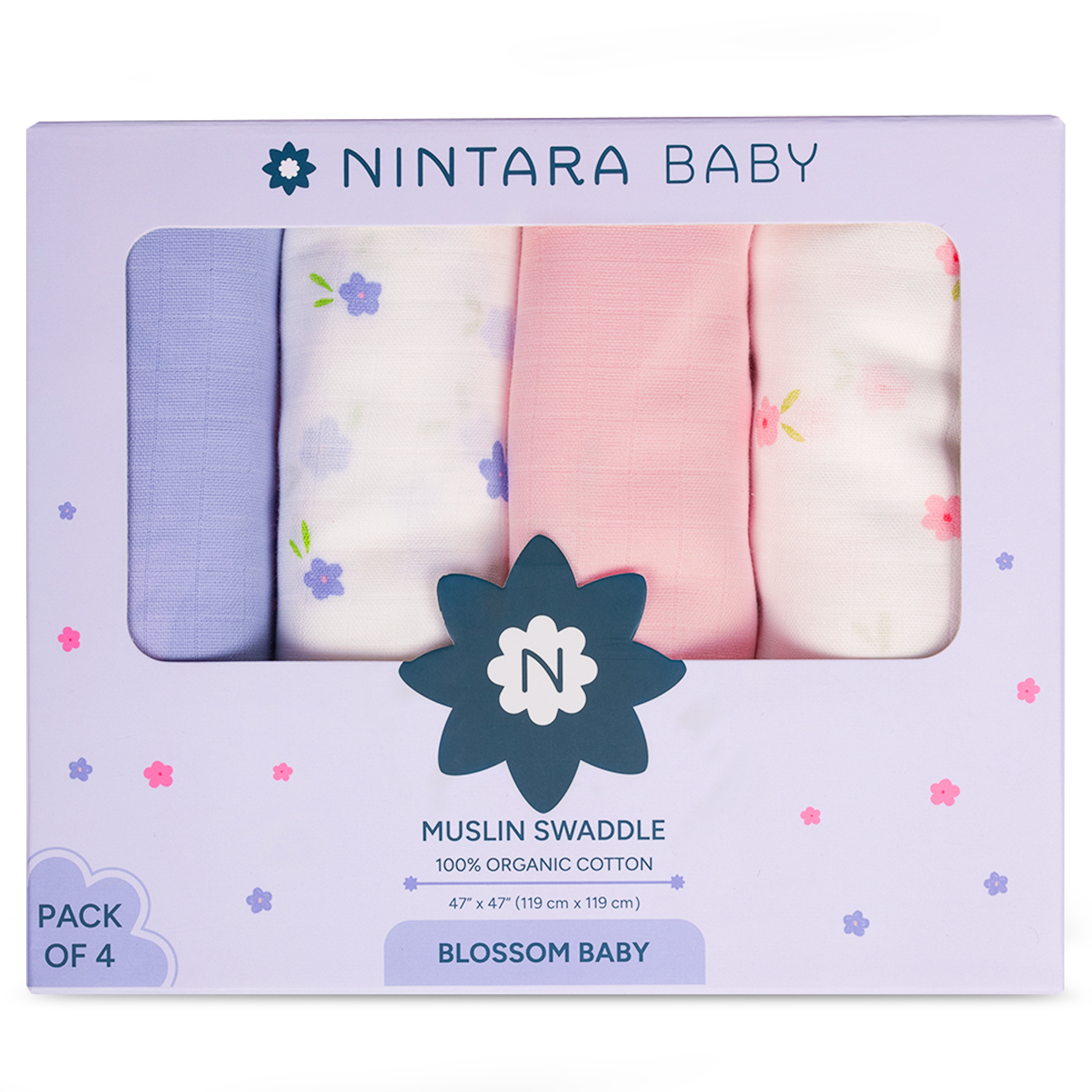 Extra-Large Swaddles Pack Of 4