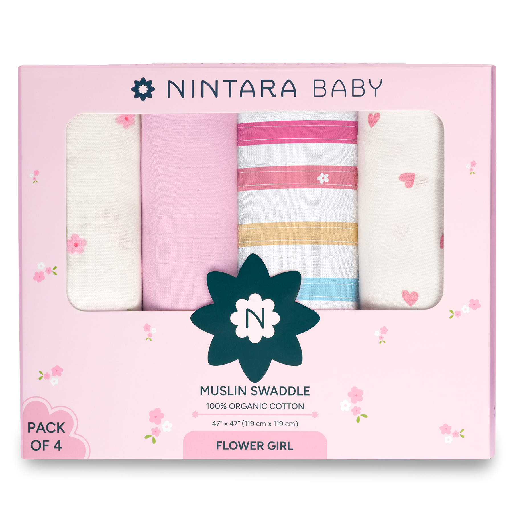 Extra-Large Swaddles Pack Of 4