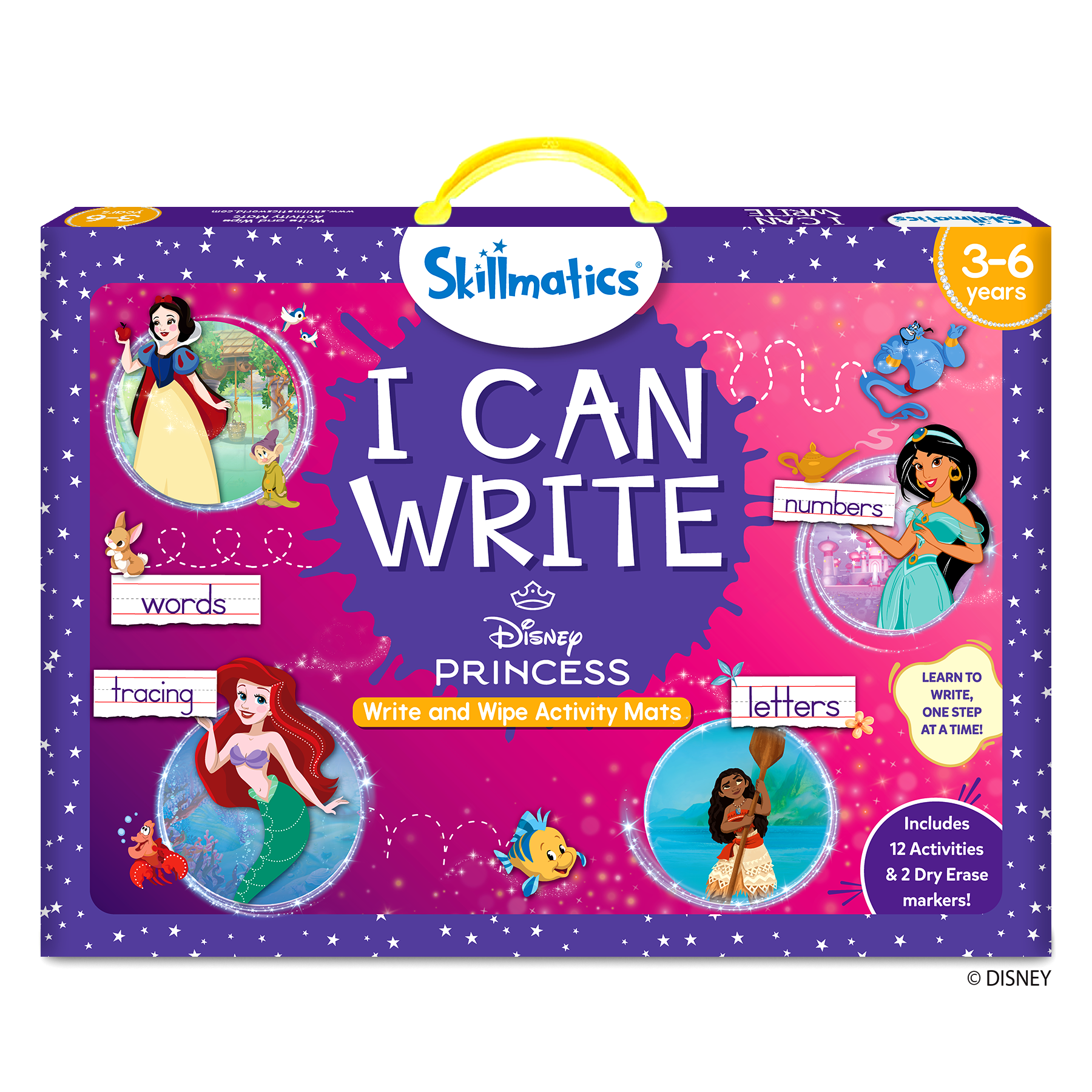 Skillmatics Preschool Learning Activity - I Can Write Disney Princess, Educational Game for Kids, Toddlers, Preschoolers Who Love Toys, Art & Craft Activities, Gift for Girls and Boys Ages 3, 4, 5, 6