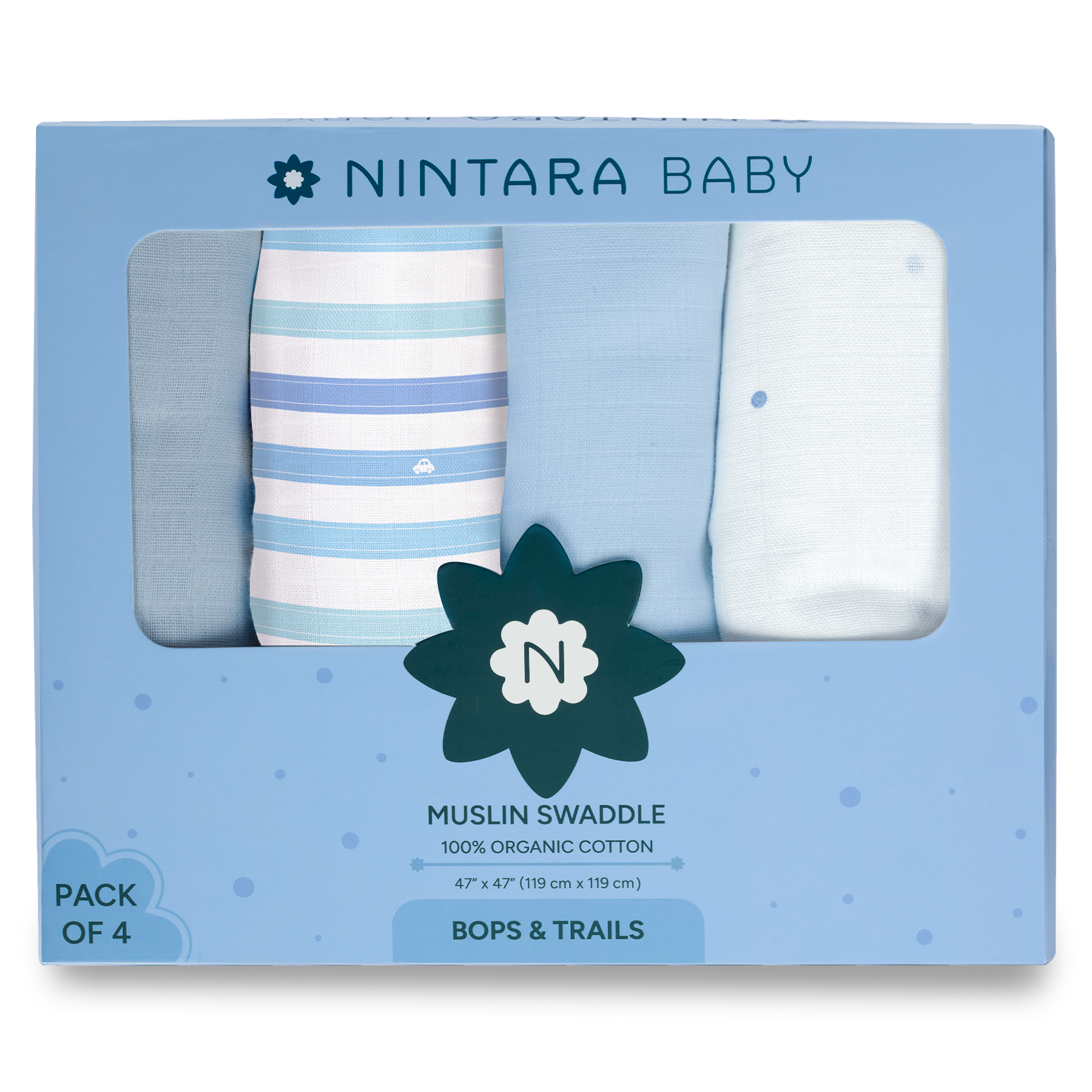 Extra-Large Swaddles Pack Of 4
