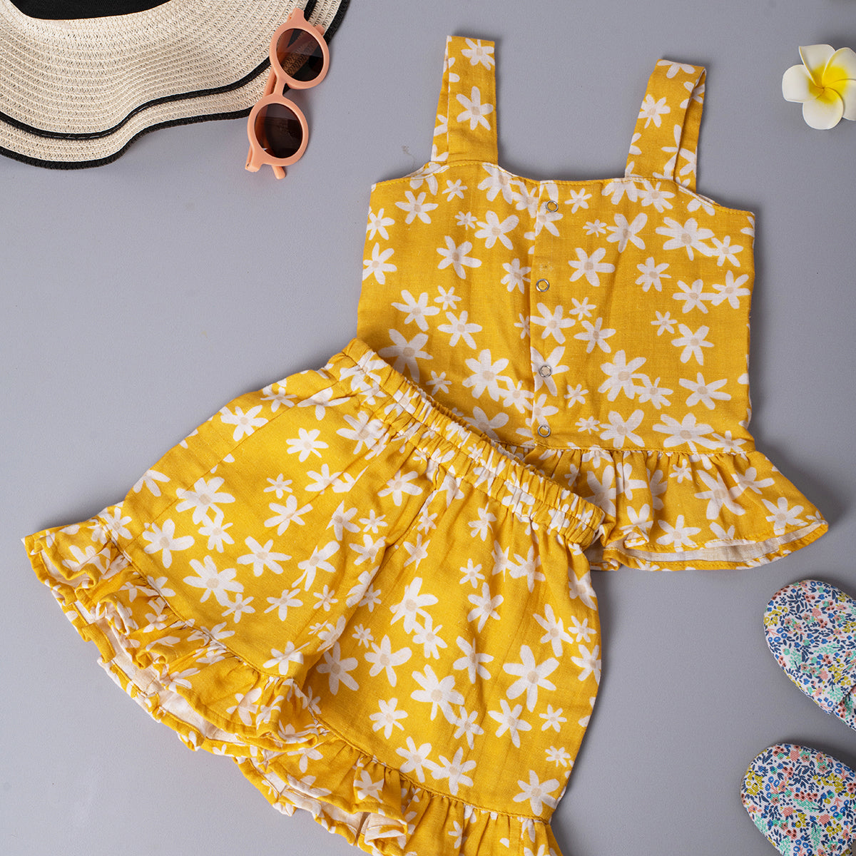 Girls Co-Ord Set- Sunflowers