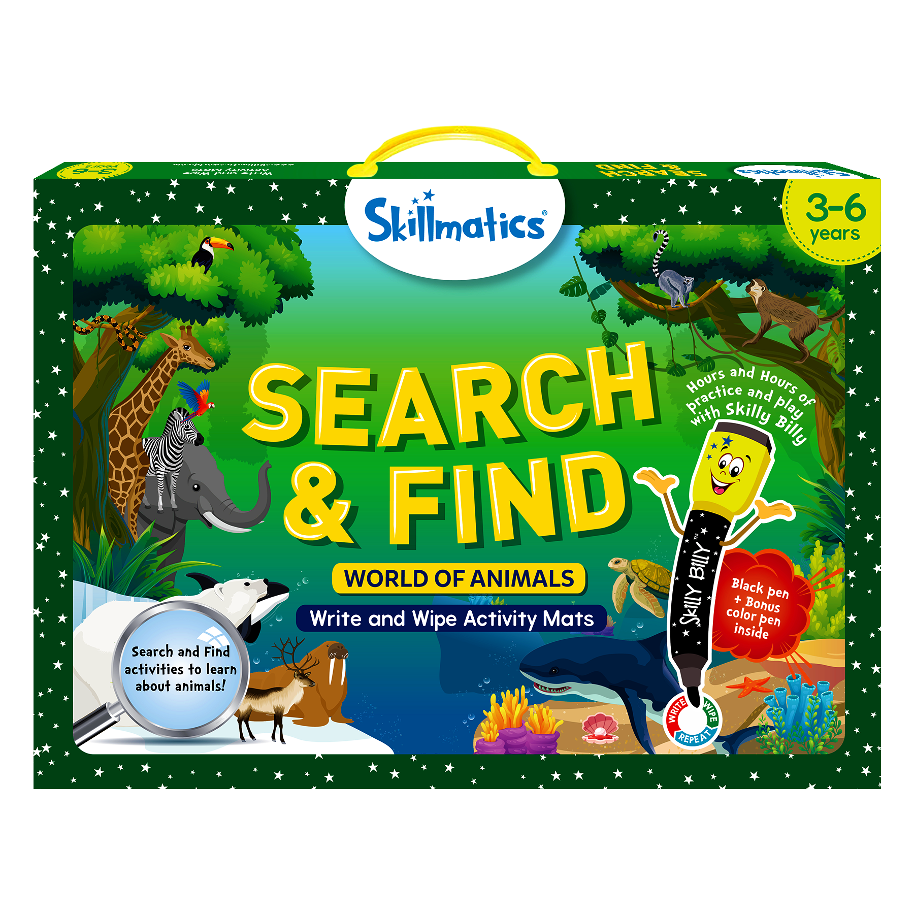 Skillmatics Preschool Learning Activity - Search and Find Animals Educational Game, Perfect for Kids, Toddlers Who Love Toys, Art and Craft Activities, Gifts for Girls and Boys Ages 3, 4, 5, 6