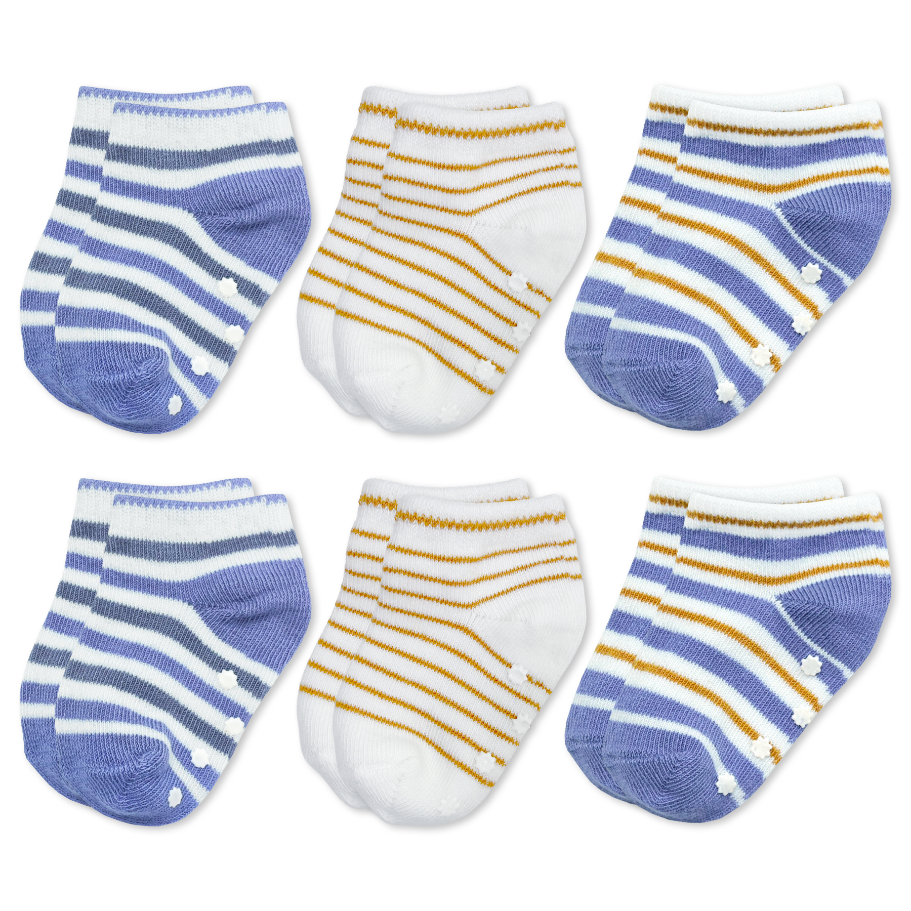 Anti-Slip Socks - Pack of 6
