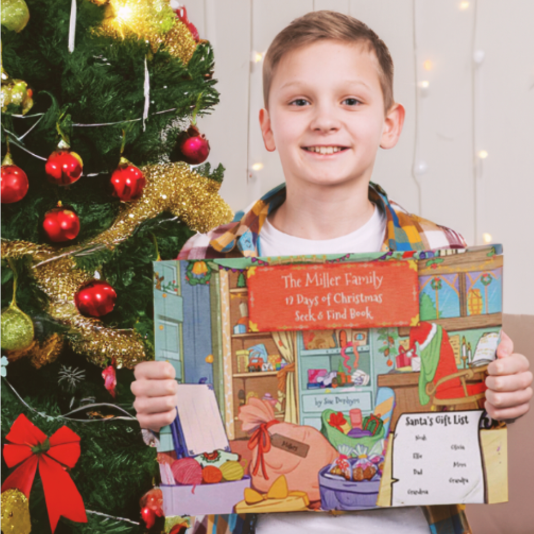 12 Days of Christmas Seek & Find Book (Personalized Children's Christmas Book)