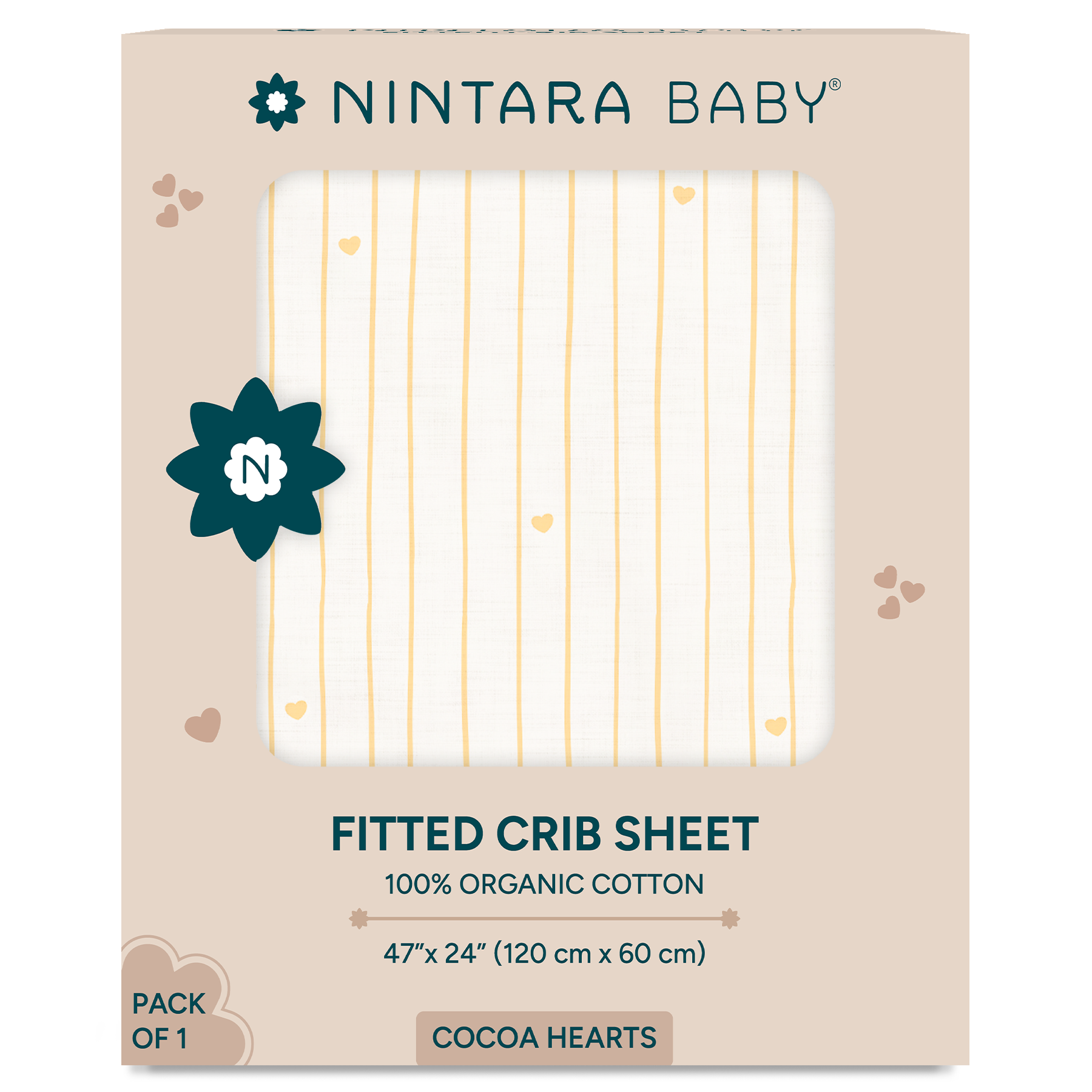 Nintara Baby Fitted Crib Sheet