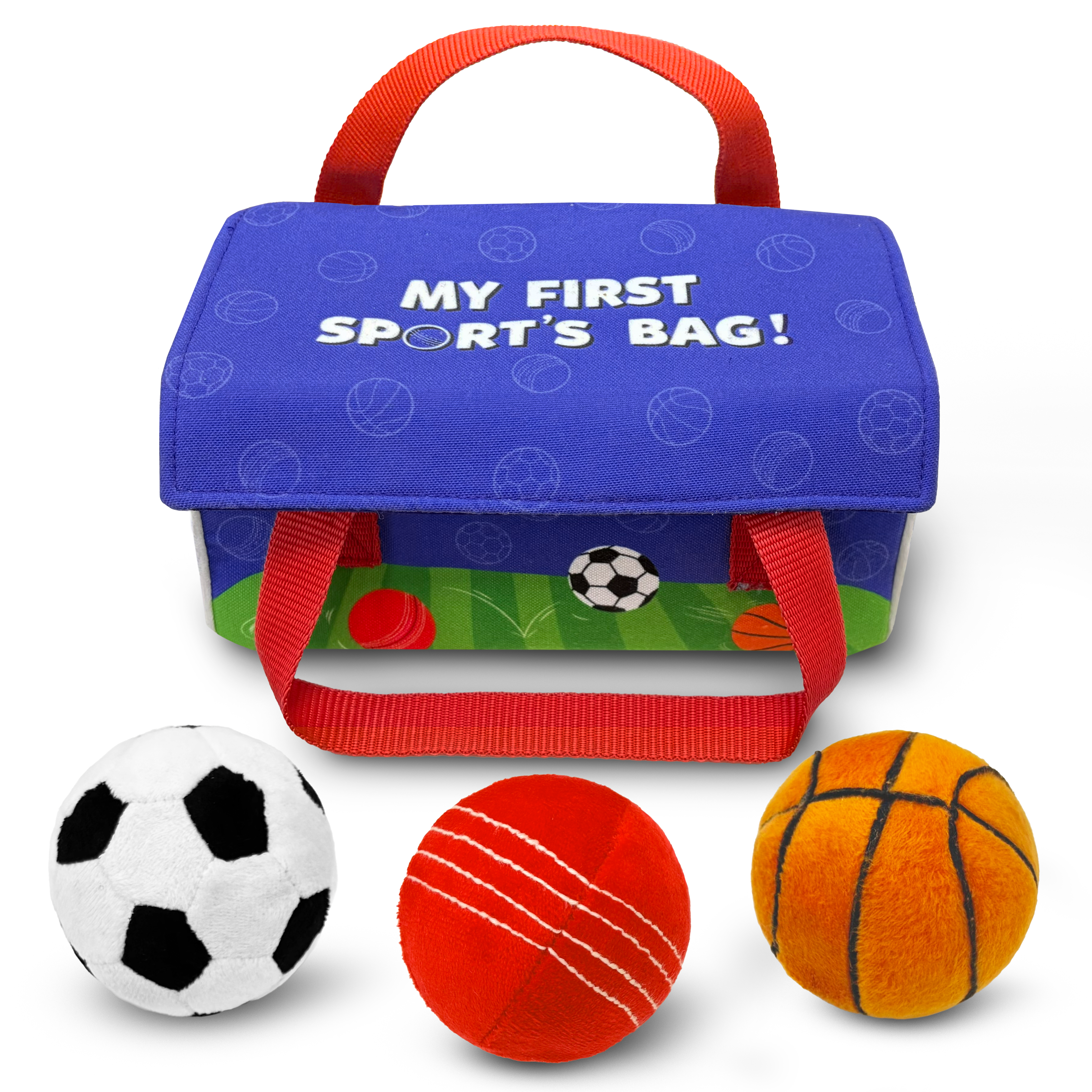 Skillmatics Plush Sports Bag Playset for Babies (3 Pc)