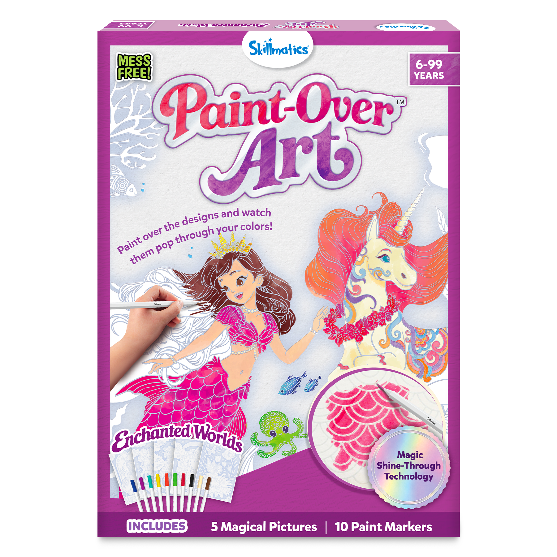 Paint-Over Art – Mess-Free Shine-Through Painting Kit