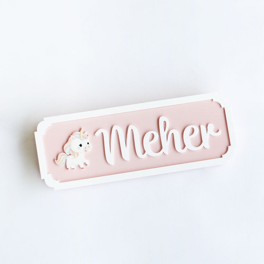 Personalized Kids Name Plaque