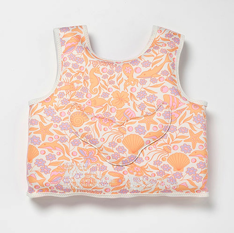 SUNNYLiFE Kids Swim Vest  Ocean Magic Pink